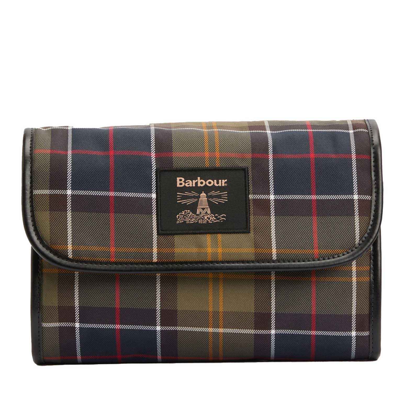 Barbour Tartan Hanging Washbag